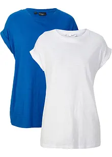 Longshirt aus reiner Bio-Baumwolle (2er Pack), bonprix