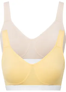BH ohne Bügel mit Bio-Baumwolle (2er Pack), bonprix