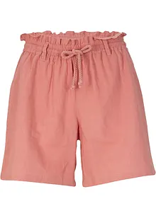 Leinen-Paperbag-Shorts, bonprix