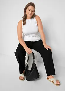 Pantalon tissé en lin et coton, bonprix