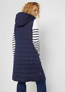 Gilet long sans manches matelassé, bonprix