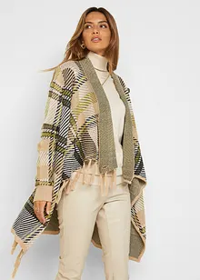 Longstrickjacke mit Fransen, bonprix