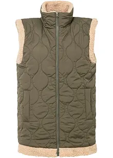 Gilet matelassé sans manches réversible, bonprix