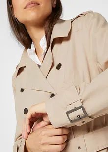 Long-Trenchcoat mit Taillengürtel, bonprix