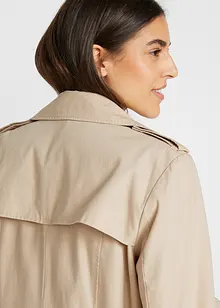 Long-Trenchcoat mit Taillengürtel, bonprix