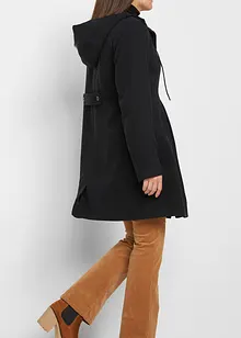 Manteau à capuche et pli, forme évasée, bonprix