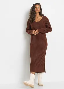 Robe midi en maille, bonprix