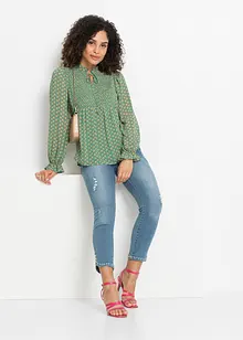 Blouse ample avec lien à nouer, bonprix