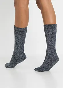 Lot de 4 paires de chaussettes coton et éponge thermique, bonprix