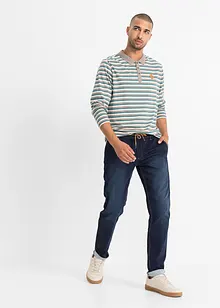 Regular Fit Sweat-Schlupfjeans, Tapered, bonprix