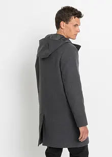 Manteau court en imitation laine avec capuche, bpc selection