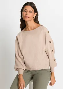 Pullover mit Knöpfen, bonprix