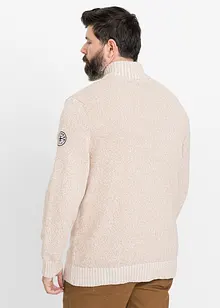 Natürlicher Troyer Pullover aus Baumwolle, bpc bonprix collection