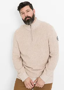 Natürlicher Troyer Pullover aus Baumwolle, bpc bonprix collection