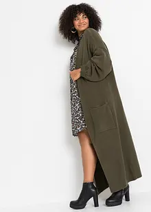 Oversize-Strickjacke in Midilänge, bonprix