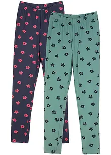 Lot de 2 leggings coton fille, bonprix