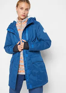 Parka fonctionnelle imperméable avec polaire peluche et capuche, bonprix