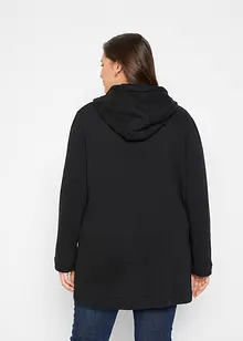 Long-Sweatjacke mit Reißverschlusstaschen, bonprix