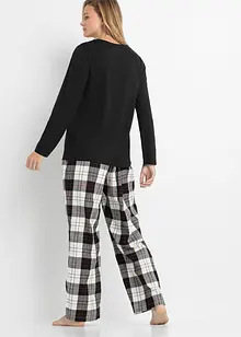 Pyjama mit Flanellhose und Geschenktasche, bonprix