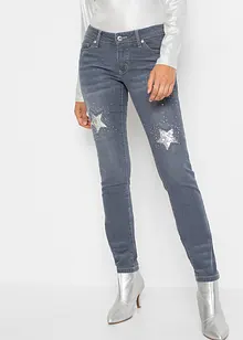 Jean Skinny avec étoiles, bonprix