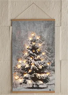 Affiche suspendue LED avec sapin de Noël, bpc living bonprix collection