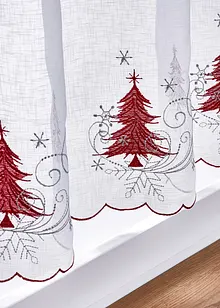 Scheibengardine mit weihnachtlicher Stickerei, bonprix