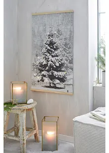 Affiche suspendue LED avec sapin de Noël, bpc living bonprix collection