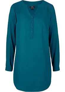 Blouse-tunique en viscose, col V et manches longues, bonprix