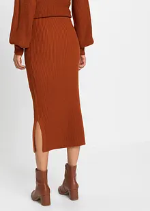 Jupe midi en maille, bonprix