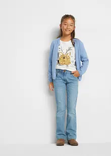 Mädchen Langarmshirt mit Pailletten, bonprix