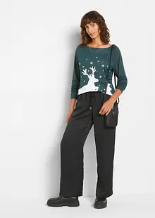 Longshirt mit Weihnachtsmotiv, bonprix