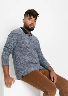 Langarmshirt mit Polokragen, bonprix