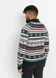 Pull à col roulé avec motif norvégien, bpc selection