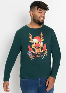 Langarmshirt mit Weihnachtsmotiv, bonprix