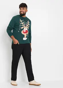 Sweatshirt mit recyceltem Polyester mit Weihnachtsmotiv, bonprix