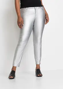 Beschichtete Push-Up Hose im Metallic Look, bonprix