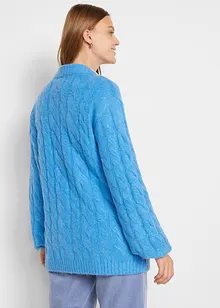 Pull oversize à motif torsadé, bonprix