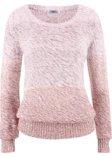 Rundhals-Pullover mit Farbverlauf, Langarm, bonprix