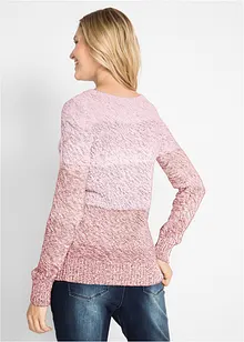 Rundhals-Pullover mit Farbverlauf, Langarm, bonprix