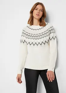 Pull norvégien à col haut, bonprix