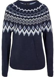 Hochgeschlossener Norweger-Pullover, bonprix