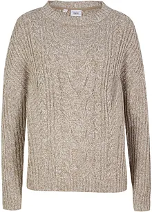 Pull à motif torsadé, bonprix