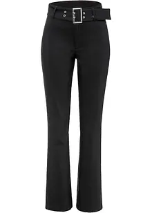 Pantalon stretch avec détail ceinture, bonprix