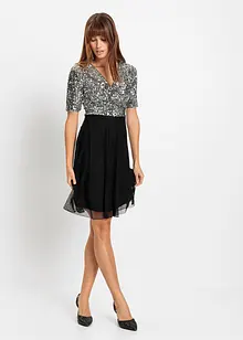 Robe courte à sequins, bonprix