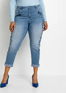 Jean slim taille mi-haute, cropped, bonprix