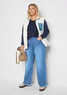 Wide-Leg-Jeans High Waist, bonprix