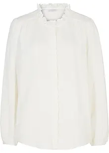 Chemisier en gaze de coton avec broderie anglaise, bonprix