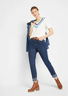 Jean Boyfriend taille moyenne, cropped, John Baner JEANSWEAR