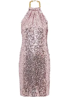 Robe à paillettes avec chaîne couleur dorée, BODYFLIRT boutique