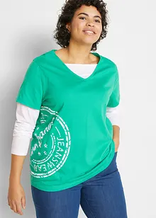 T-shirt manches longues 2 en 1, bonprix